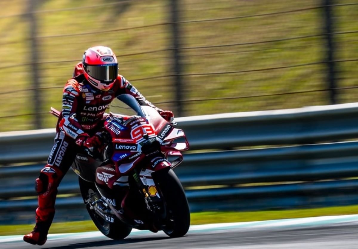 Pembalap Tim Ducati Lenovo, Marc Marquez.
