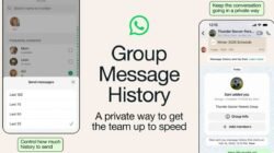 Fitur Group Message History WhatsApp.