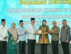 Gubernur Sumbar Minta Dukungan Komisi II DPR RI Desak TKD Segera Cair