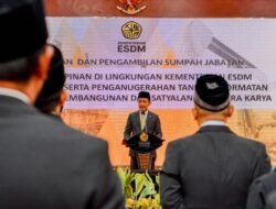 Lantik Pejabat Baru ESDM, Bahlil Soroti Sinergi Negara dan Pelaku Usaha