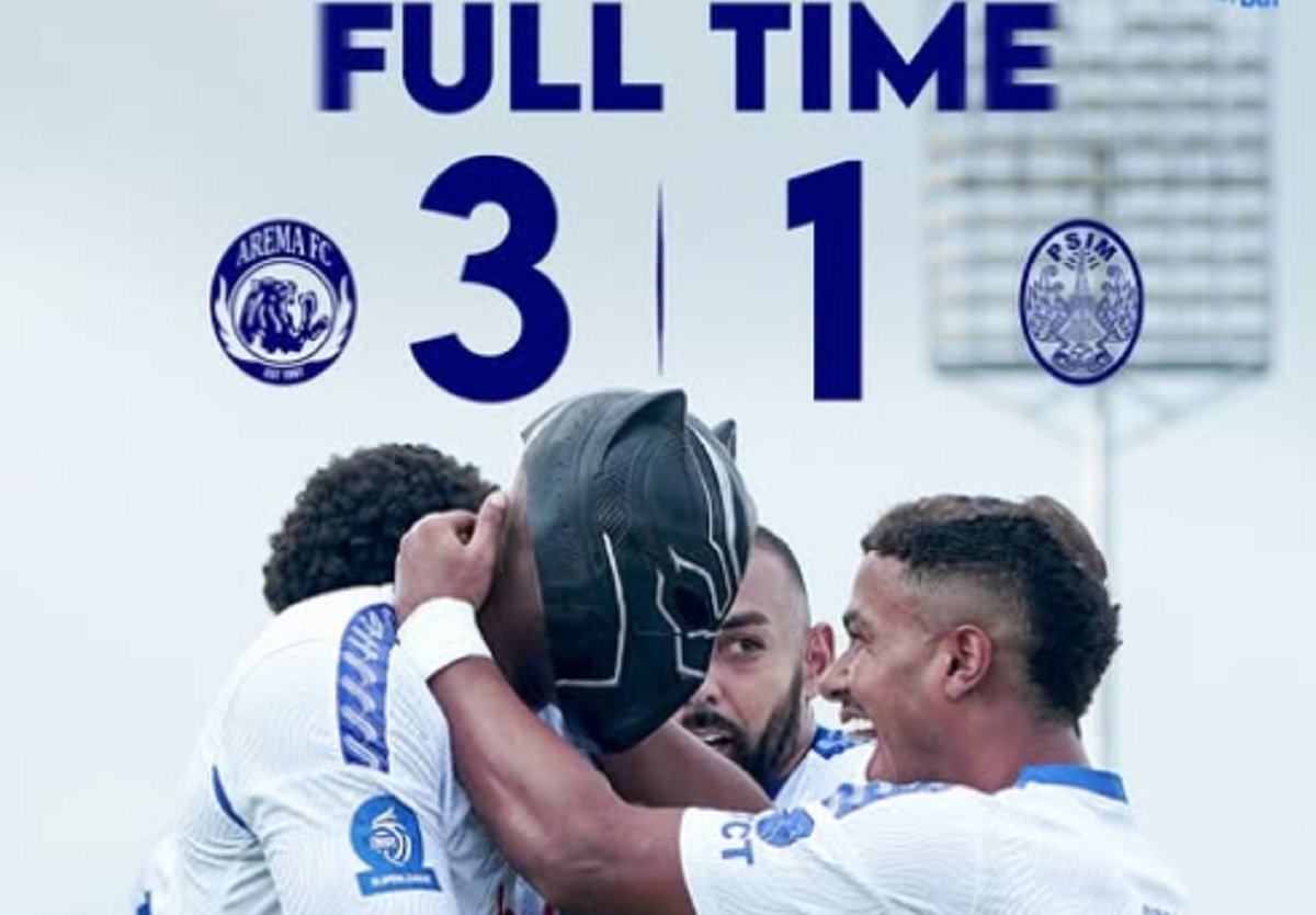 Arema FC menang 3-1 atas PSIM Yogyakarta di Super League 2025-2026.