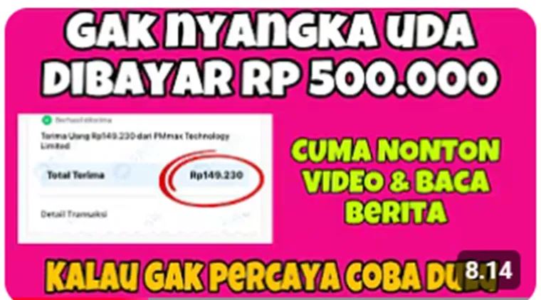 Bermain Game, Menonton Video, dan Mengundang Teman Bisa Hasilkan Uang.