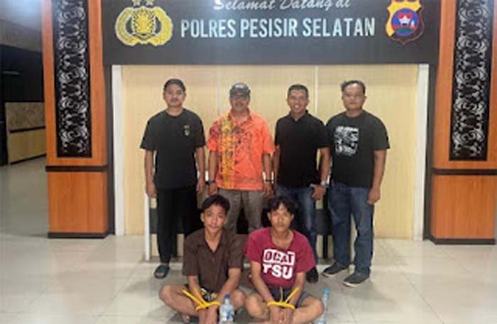 Dua Pengedar Sabu Ditangkap di Pesisir Selatan.