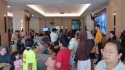 Gempa bumi berkekuatan magnitudo 7,7 memicu kepanikan di RS Siloam Manado, Sulawesi Utara.