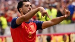 Gol Telat Merino Antar Spanyol ke Empat Besar