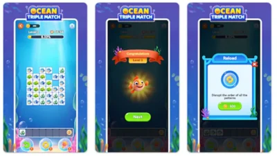 Main Game Santai, Saldo Dana Mengalir? Begini Cara Dapat Uang dari Ocean Triple Match.
