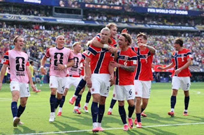 Norwegia sukses menyingkirkan Brasil dengan kemenangan 2-1.