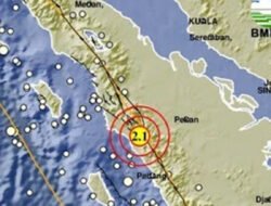 BMKG Catat Gempa M2,1 di Pasaman Barat