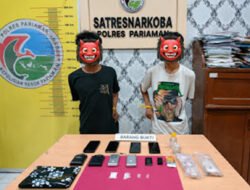 Dua Terduga Pengedar Sabu Masuk Bui