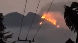 Bukan Erupsi, Api Karhutla Terlihat di Kawah Gamkonora