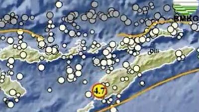Gempa Dangkal M4,7 Guncang NTT